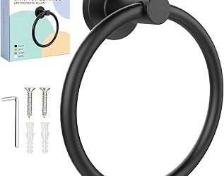 Best Robe Hooks and Towel Rings for a Matte Black Fixture Set
