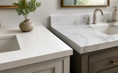 Quartz vs Marble Vanity Top: Stains, Etching, and Care